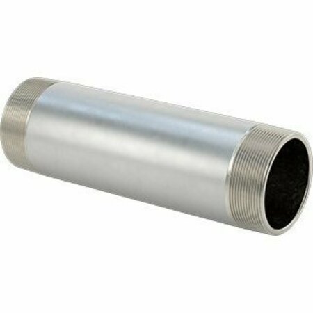 BSC PREFERRED Thick-Wall 316/316L Stainless Steel Pipe Threaded on Both Ends 4 Pipe Size 14 Long 68045K831